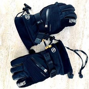 Swany Leather Ski Gloves Women's/Ladies Size S Black